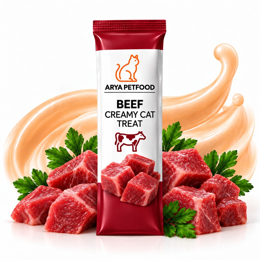 Arya Petfood لحم البقر مكافأة كريمية